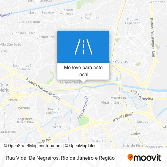 Rua Vidal De Negreiros mapa