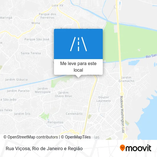 Rua Viçosa mapa