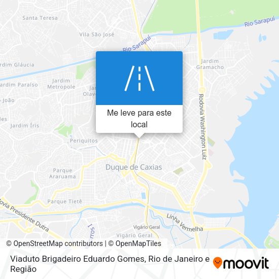Viaduto Brigadeiro Eduardo Gomes mapa
