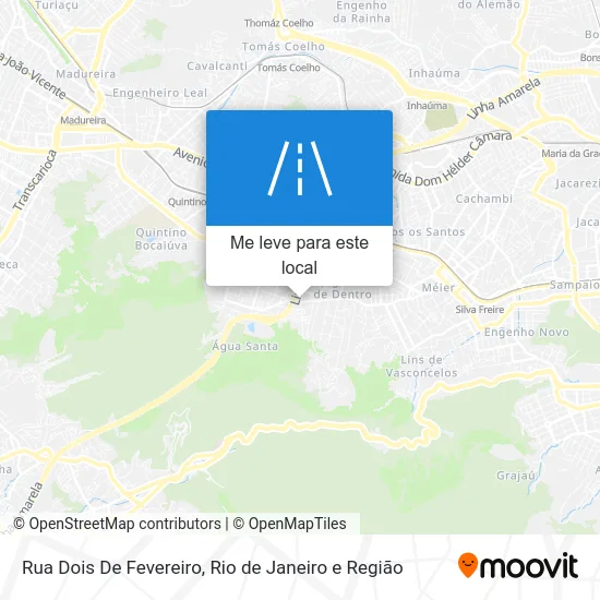 Rua Dois De Fevereiro mapa
