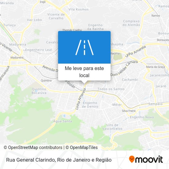 Rua General Clarindo mapa