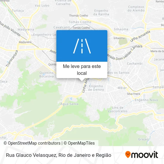 Rua Glauco Velasquez mapa