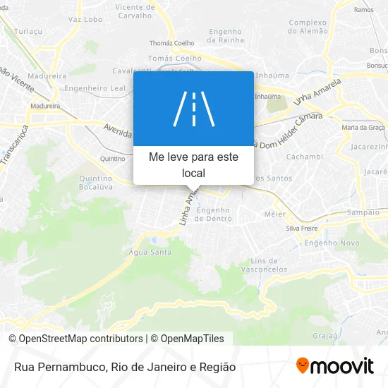 Rua Pernambuco mapa