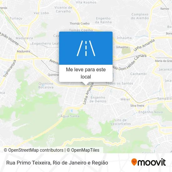 Rua Primo Teixeira mapa