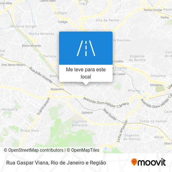 Rua Gaspar Viana mapa