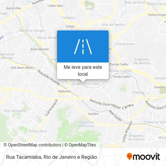 Rua Tacamiaba mapa