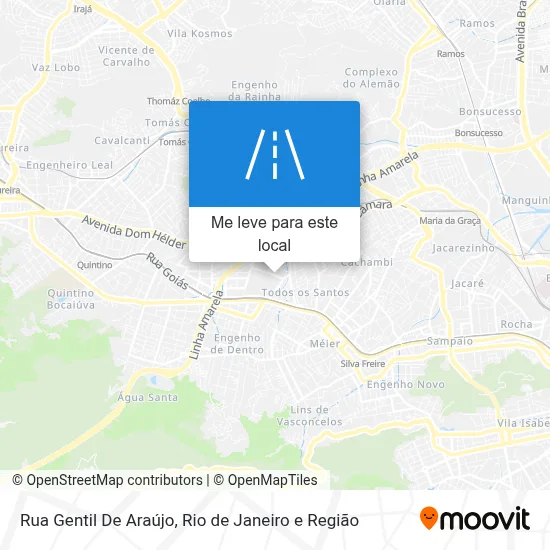 Rua Gentil De Araújo mapa