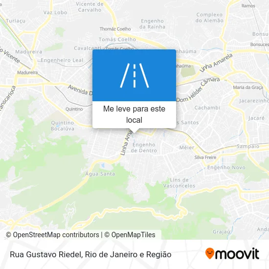 Rua Gustavo Riedel mapa