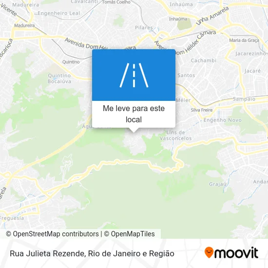 Rua Julieta Rezende mapa