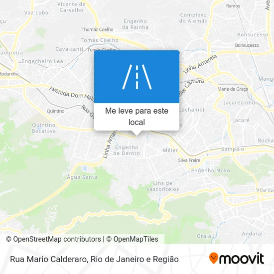 Rua Mario Calderaro mapa