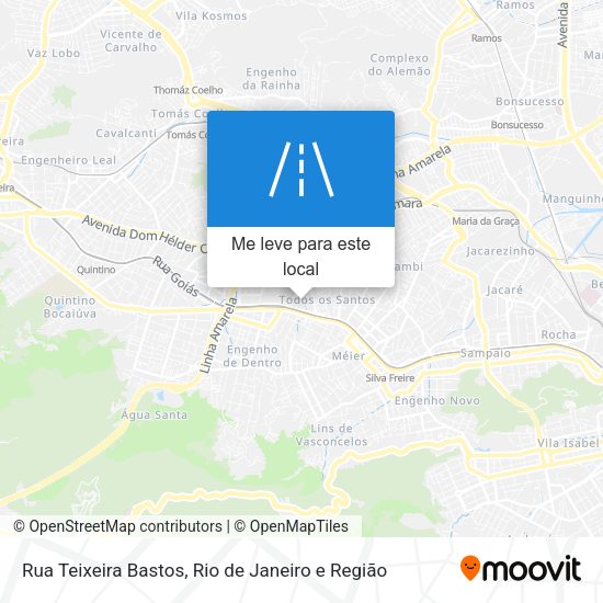 Rua Teixeira Bastos mapa