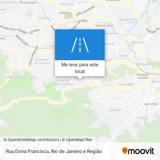 Rua Dona Francisca mapa