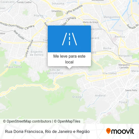 Rua Dona Francisca mapa