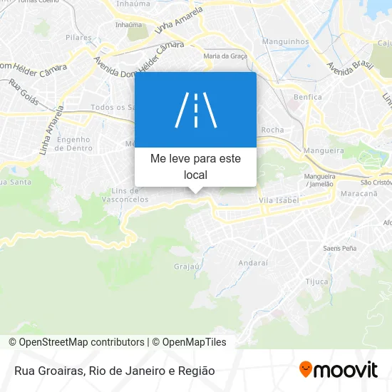 Rua Groairas mapa