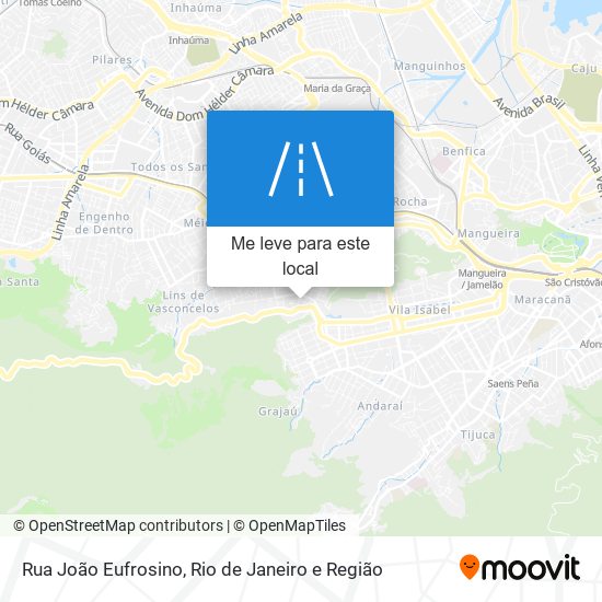 Rua João Eufrosino mapa