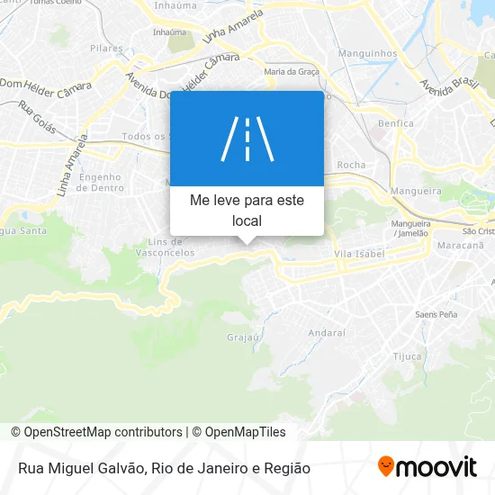 Rua Miguel Galvão mapa