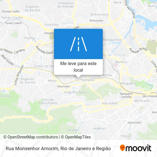 Rua Monsenhor Amorim mapa