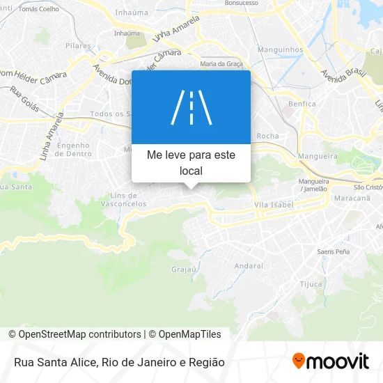 Rua Santa Alice mapa