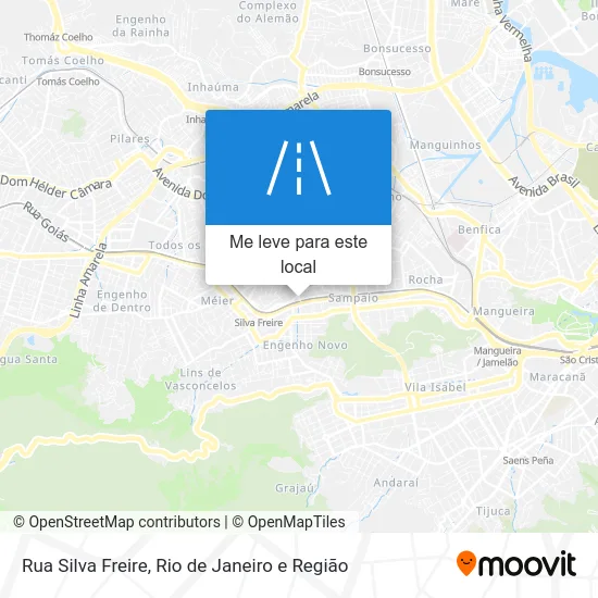 Rua Silva Freire mapa