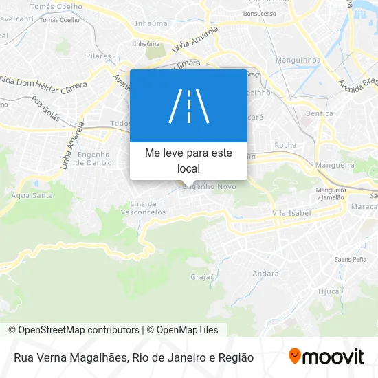 Rua Verna Magalhães mapa