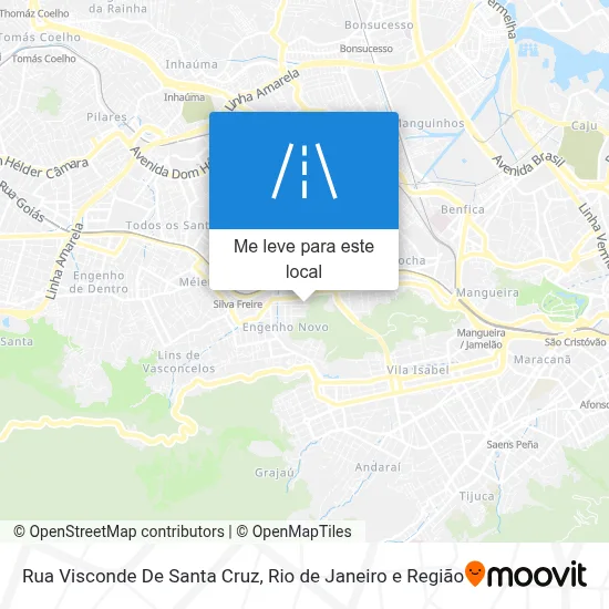 Rua Visconde De Santa Cruz mapa