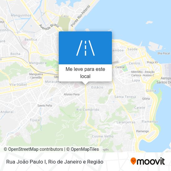 Rua João Paulo I mapa