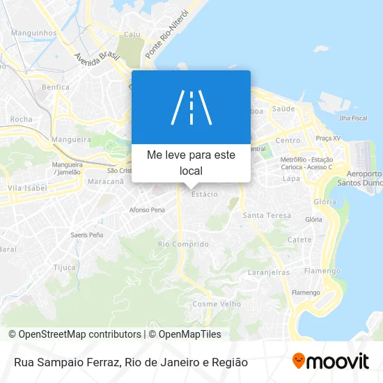 Rua Sampaio Ferraz mapa