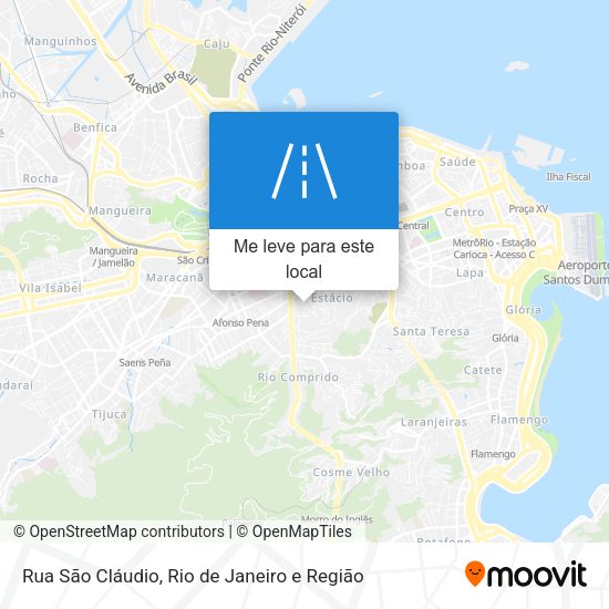 Rua São Cláudio mapa