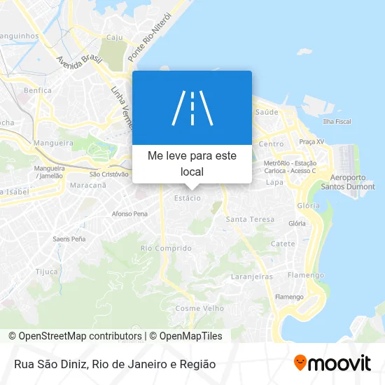 Rua São Diniz mapa