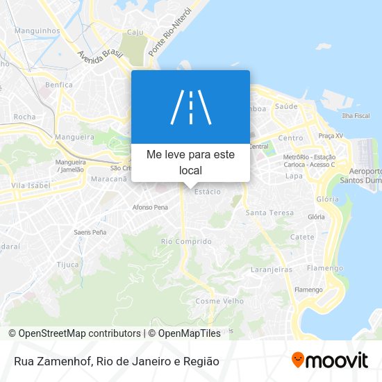 Rua Zamenhof mapa