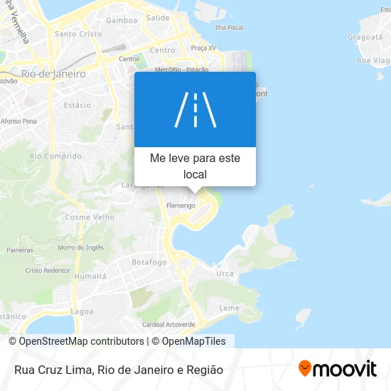 Rua Cruz Lima mapa