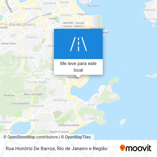 Rua Honório De Barros mapa