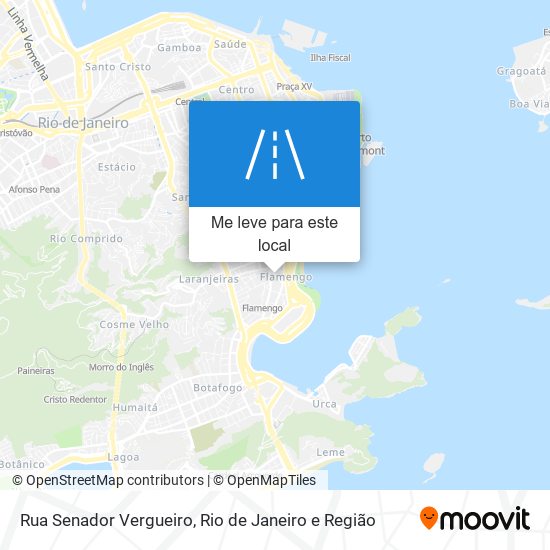 Rua Senador Vergueiro mapa