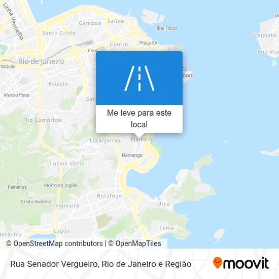 Rua Senador Vergueiro mapa