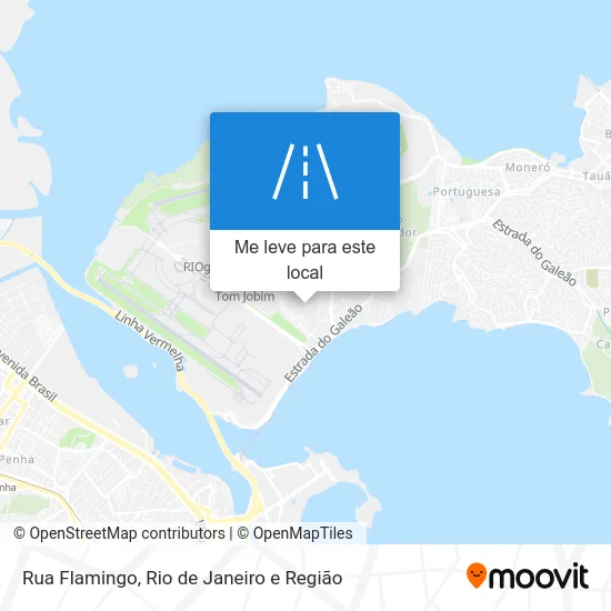 Rua Flamingo mapa