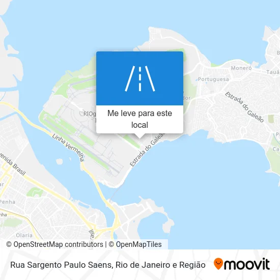 Rua Sargento Paulo Saens mapa