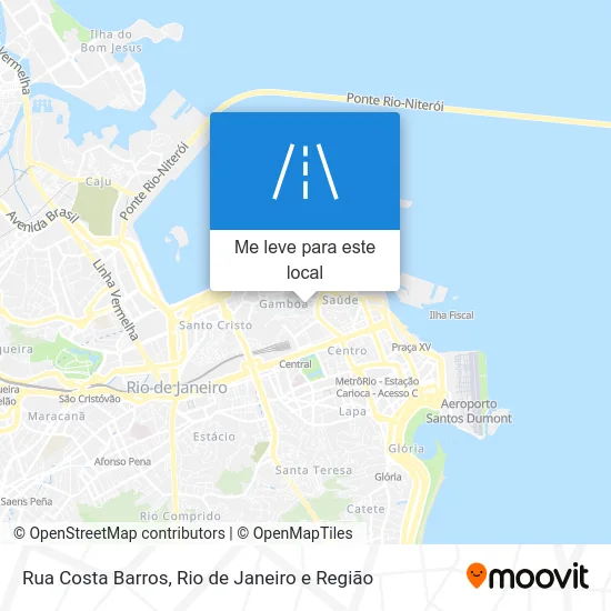 Rua Costa Barros mapa