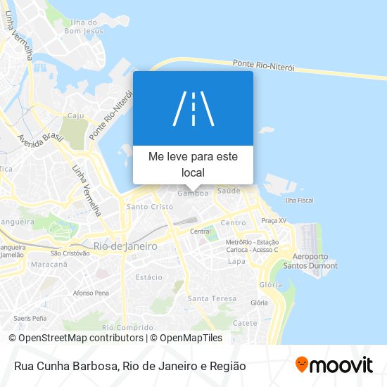 Rua Cunha Barbosa mapa