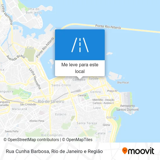Rua Cunha Barbosa mapa