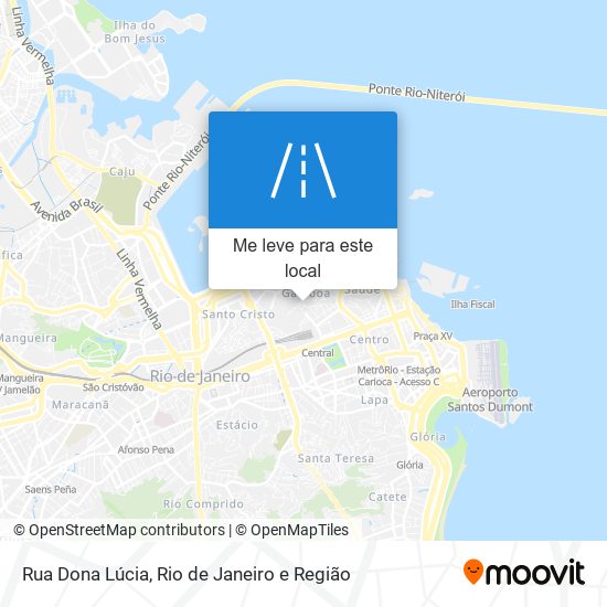Rua Dona Lúcia mapa