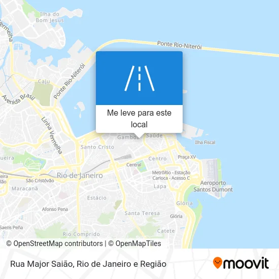 Rua Major Saião mapa