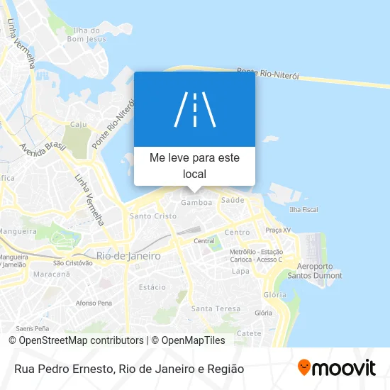 Rua Pedro Ernesto mapa