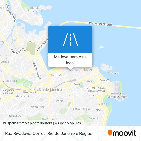 Rua Rivadávia Corrêa mapa