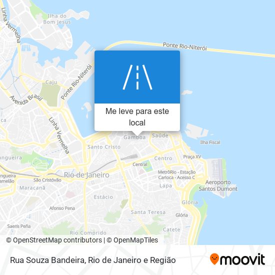 Rua Souza Bandeira mapa