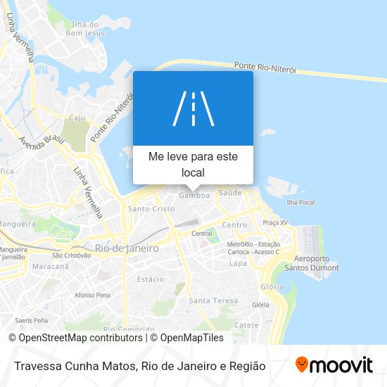Travessa Cunha Matos mapa