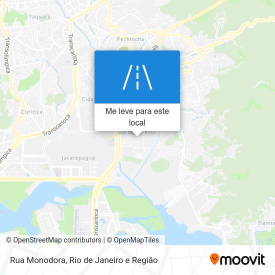 Rua Monodora mapa