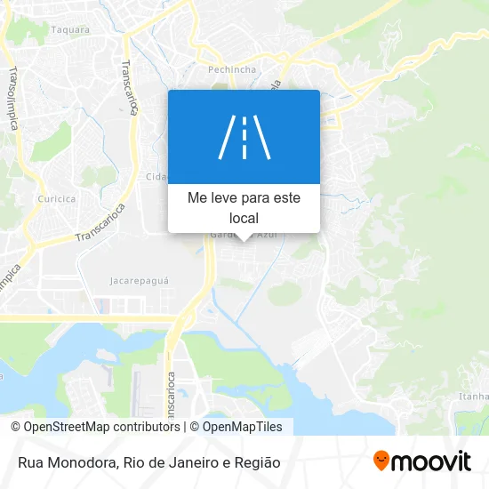 Rua Monodora mapa