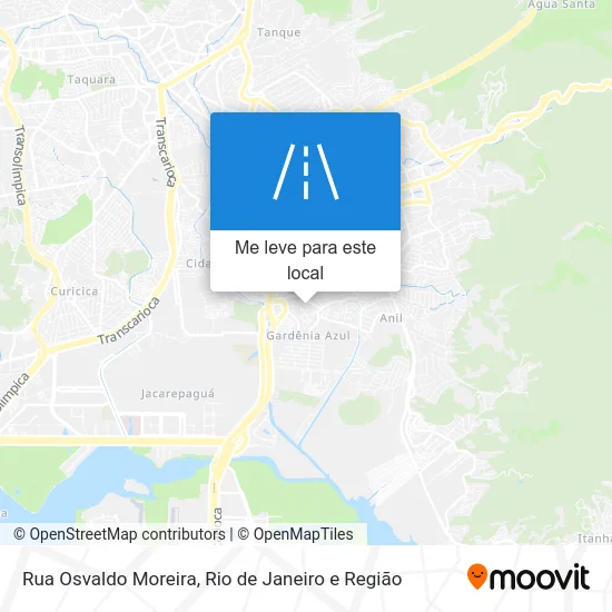 Rua Osvaldo Moreira mapa
