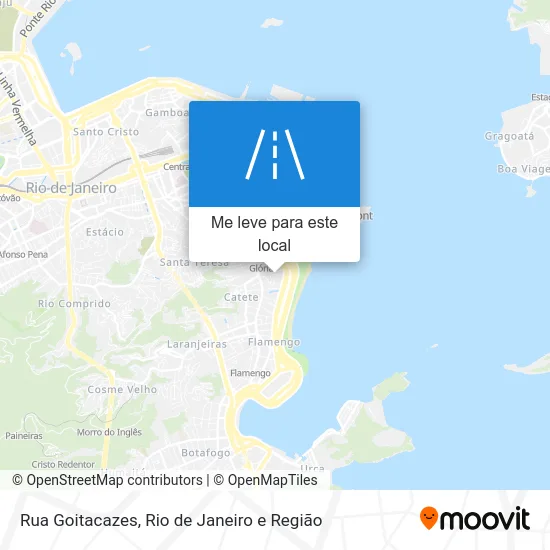 Rua Goitacazes mapa