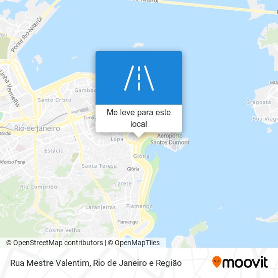 Rua Mestre Valentim mapa